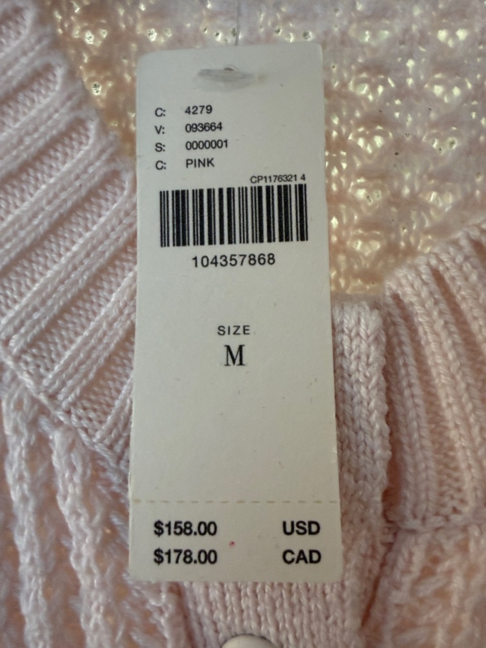 Anthropologie Daily Practice Soft Pink Knit Henley Mini Dress NWT - Picture 5 of 5